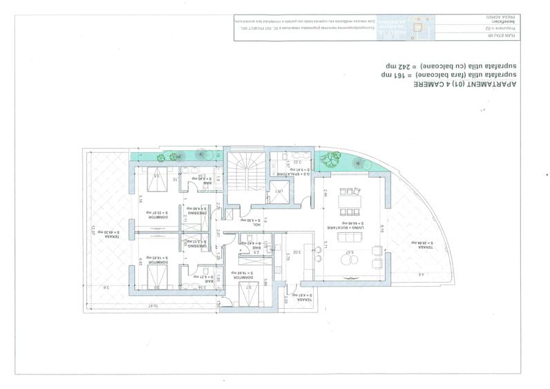 Bloc boutique Herastrau apartament 4 penthouse  ,241 mp utili cu terasa inclusa. - 10