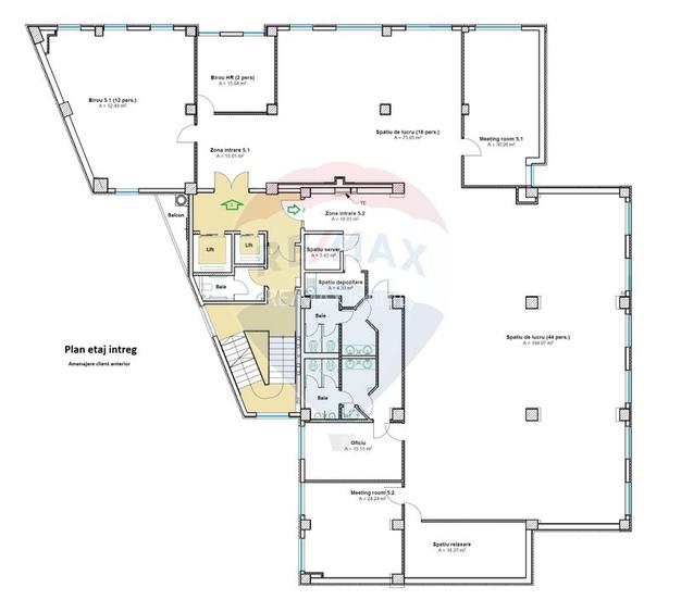 Spatiu birouri de inchiriat 220 - 330 mp Clasa A. Comision 0% - 10