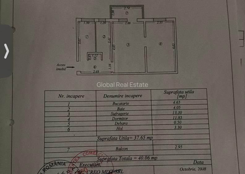 2 Camere 40 mp Zona Tomis 3 - Al. Zmeurei - 11