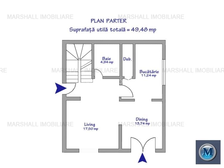 Vila cu 4 camere de vanzare in Paulesti, 100.00 mp #16397 - 7