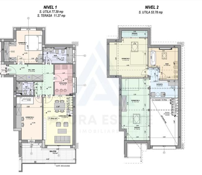 Penthouse ultramodern utilat 5 camere 2 bai si 139 mp utili in DaVinci - 24