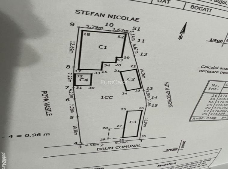 Case si teren 600 mp Comuna Bogati Arges - 5