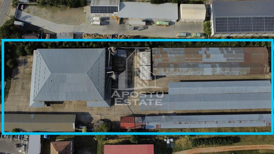SPATIU INDUSTRIAL cu 3 hale si depozite acoperite