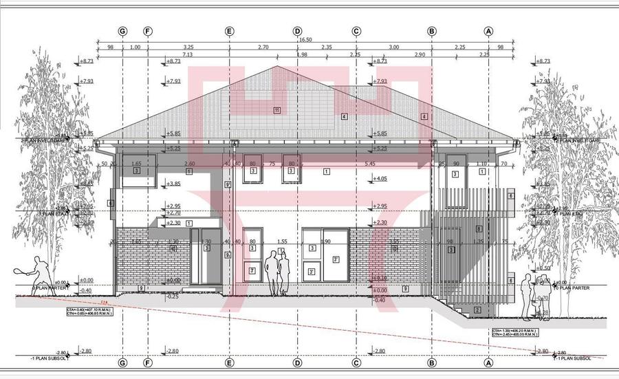 Casa duplex in constructie Dambul Rotund 207mp 350teren utili cu garaj - 2