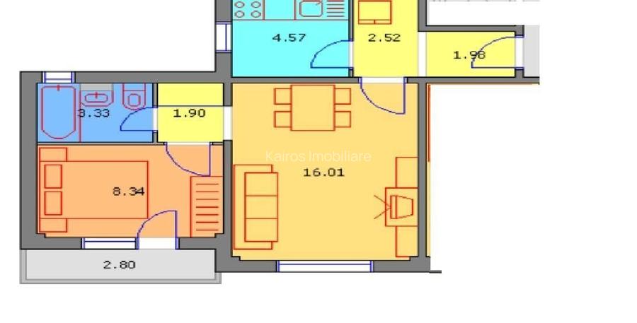 OCAZIE---Apartament doua camere gorjului-apusului militari - 7