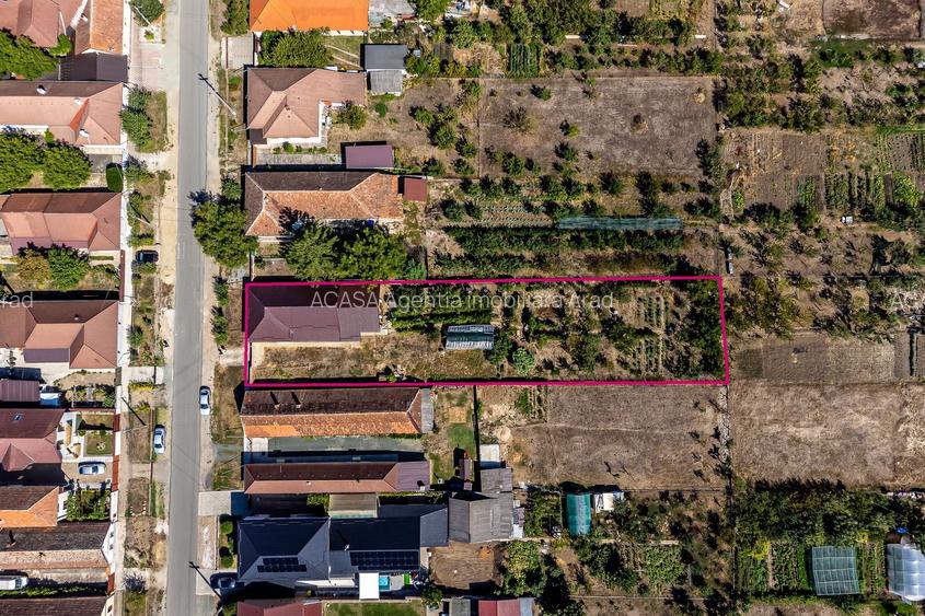 PRET NOU! Casa 4 camere - Teren 1603mp - Livada, Arad - COMISION 0% - 6