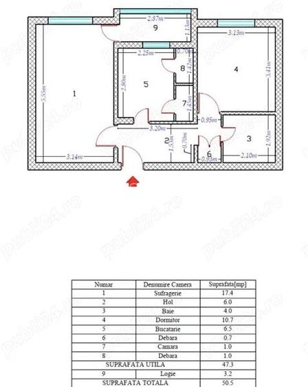 Vanzare Apartament 2 Camere Decomandat Aparatorii Patriei-Panselelor - 7