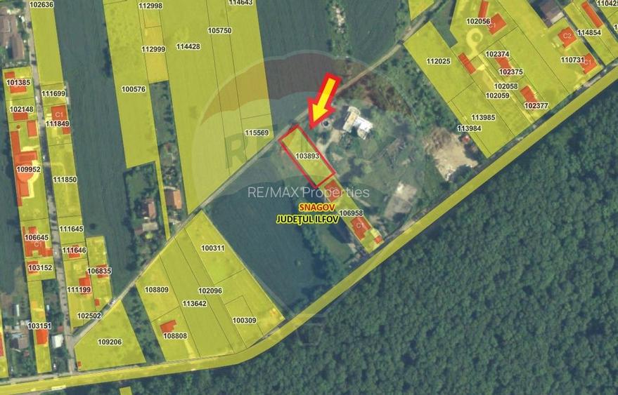 Teren 872,43 mp Snagov - 2