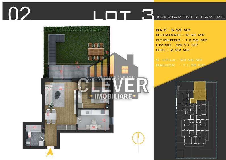 Apartament 2 camere Gradina Proprie Theodor Pallady Sector 3 - 2