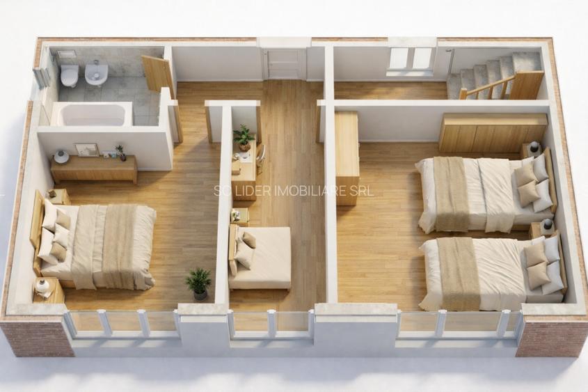 Duplex cu 3 dormitoare, teren și acces privat – spațiu, intimitate și confort - 3