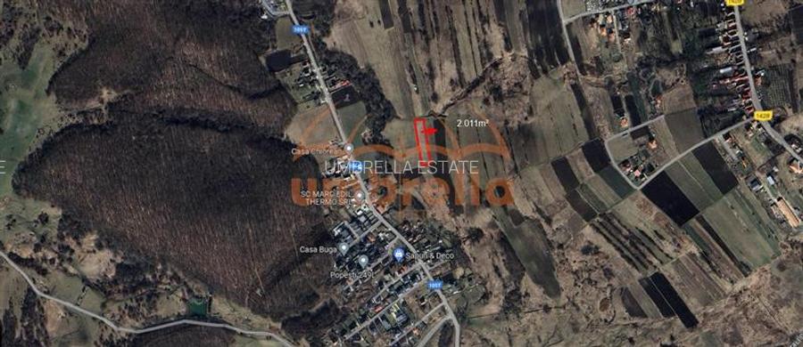 Teren de vanzare extravilan  in Popesti Baciu, jud. Cluj, 2011m²/20€ m² - 3