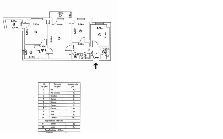 3 Camere et.3/10 An constructie 1983 - Zona Ghencea - 8