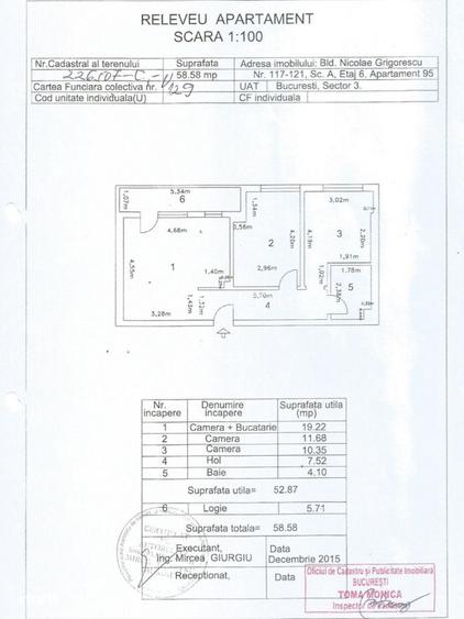 Apartament 3 camere, centrală proprie, parcare inclusă, Grigorescu - 10