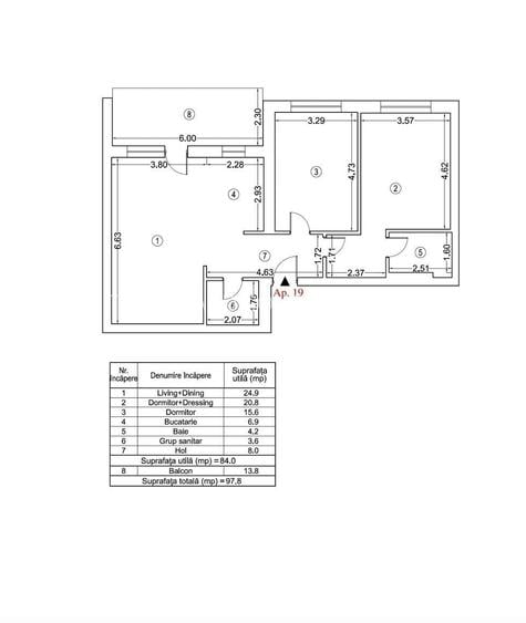 Apartament 3 Camere ARQA Jollie Village Erou Iancu Nicolae - 17