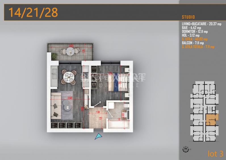 Apartament 2 Camere | Finisaje Premium| Parcare Exterioara Gratuita la Avans 50% - 2
