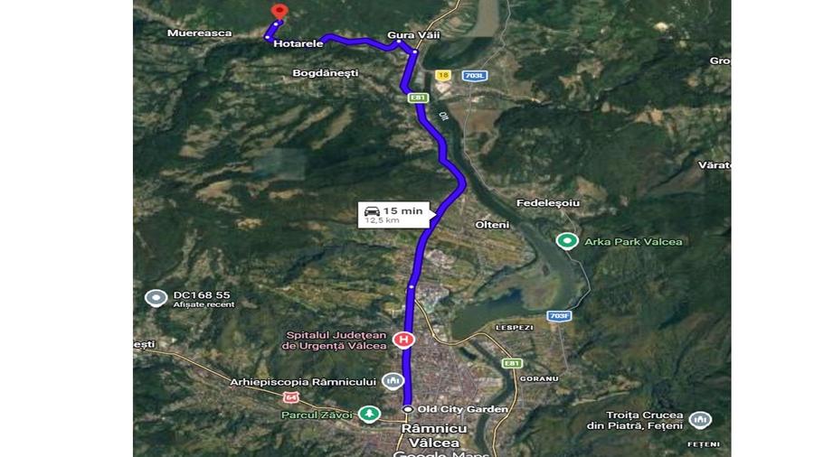Teren 952 mp, Muereasca, la 15 min de centrul orasului Rm Valcea