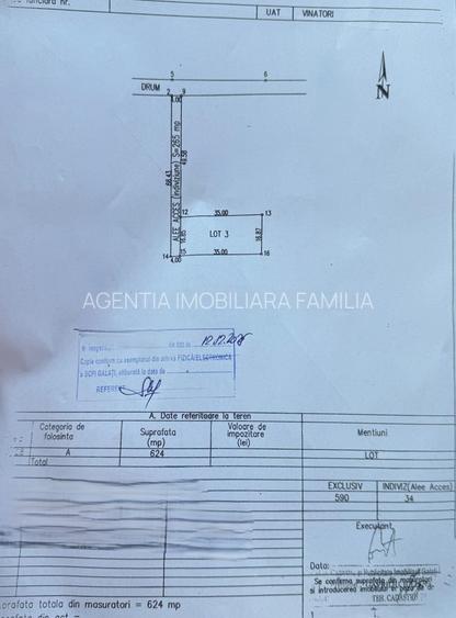 Vânzare teren în Sat Costi, zona Floricultura, 624mp (590 curte+34 alee) - 3