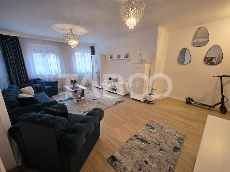 Casa mobilata de vanzare 150 mpu teren 450 mp garaj Piata Cluj Sibiu - 12
