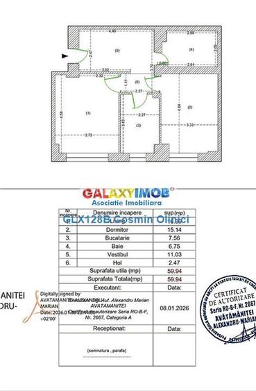 Vanzare 2 camere decomandat Confort Park renovat premium - 3