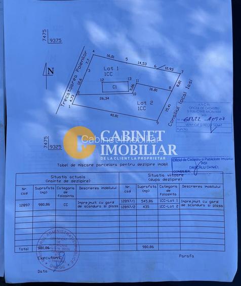 Teren ARCADIA - Splai Bahlui - 980mp - toate utilitatile - 2