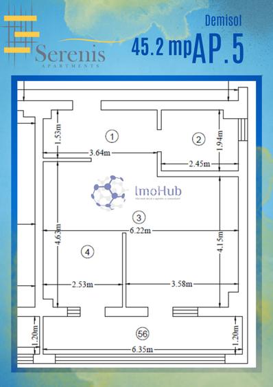 Intabulat!! Ap 1 camera+parcare+boxa, 45 mp,Pacurari - 2