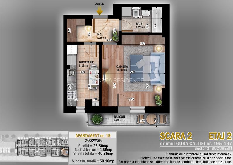 Garsoniera zona Nicolae Teclu - 4