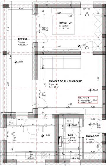 De Neratat, 3 Camere, Comision 0% - 12
