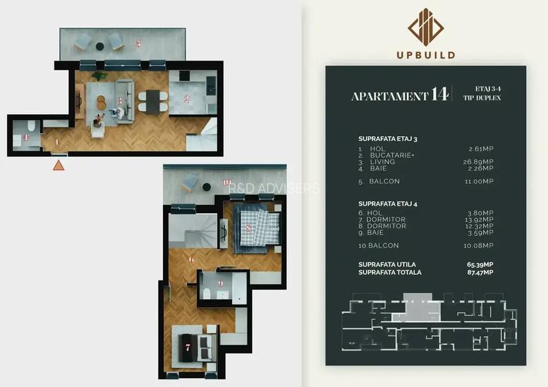 Duplex 3 Camere, Bloc Nou, Finisaje Premium, Comision 0% - 10