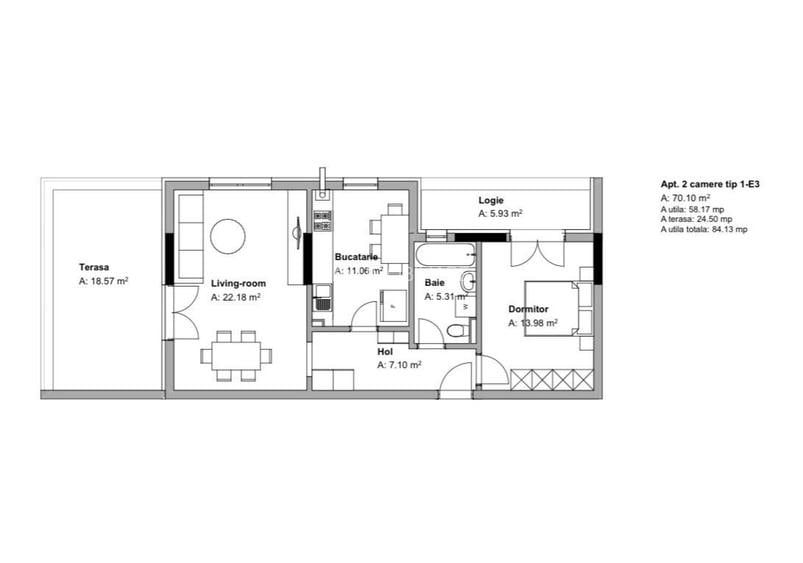 AP. 2 CAMERE, BUCATARIE INCHISA, CENTRALA , BLOC NOU, COMISION 0% - 9