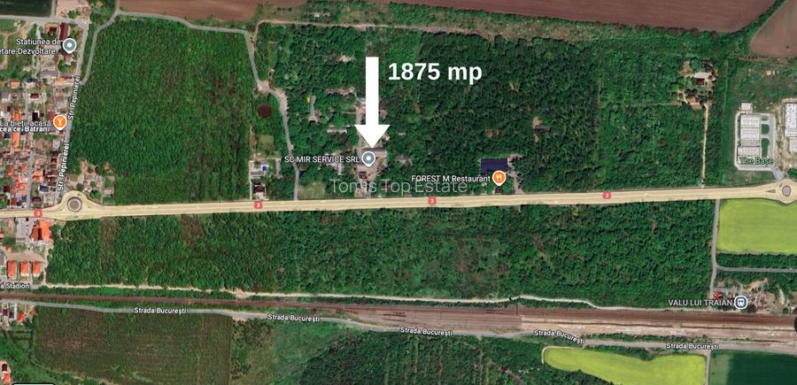 Teren in mijlocul padurii Valu lui Traian 1875 mp si cladire 450 mp hala - 8