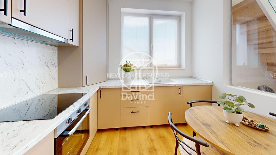 Penthouse 3 camere, intabulat, finisat la cheie, contoare montate - 3