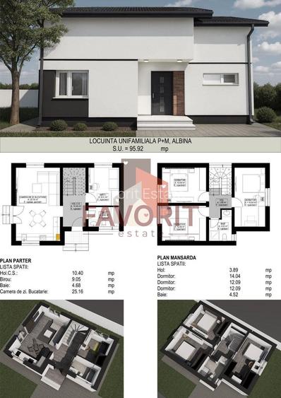 Duplex pe parter | Albina comuna Mosnita Noua | Toate utilitatile - 4