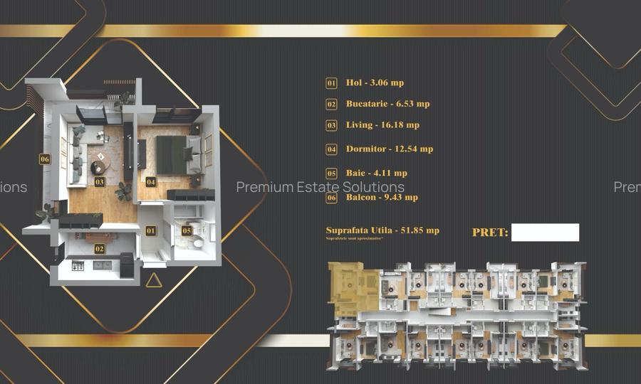 VANZARE APARTAMENT 2 CAMERE PARCARE INCLUSA- COMPLEX HAMILTON - 12