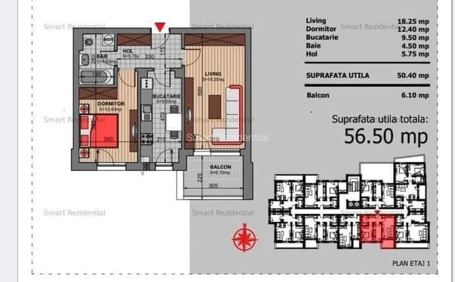 2 camere decomandat Grand Arena-Bloc nou - 6