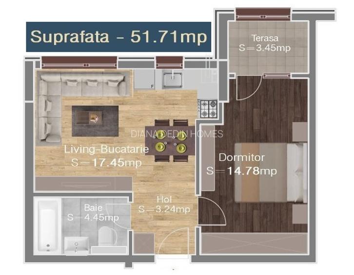 Apartament 2 Camere Brancoveanu CAVAR Residence  - Parcare Subterana - 11