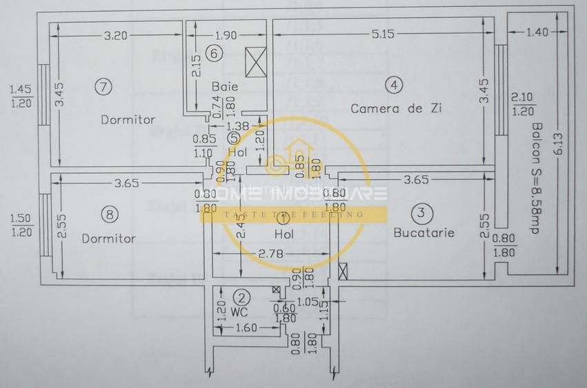 Apartament modern, 3 camere, 72mp zona Dacia - 34