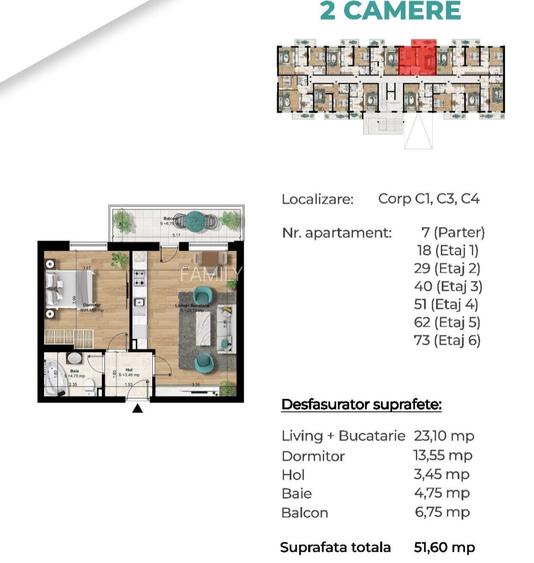 Metrou Berceni 350m - 2 camere tip studio 51mp - - 10