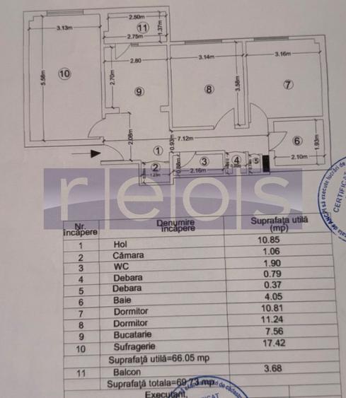 VANZARE 3 CAMERE | DECOMANDAT | ETAJ 1 | RENOVAT | ZONE CRANGASI - 1