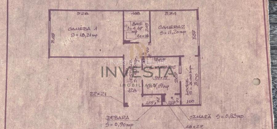 Apartament 2 camere de vanzare | Cartier Intre Lacuri | Etaj 1 - 1