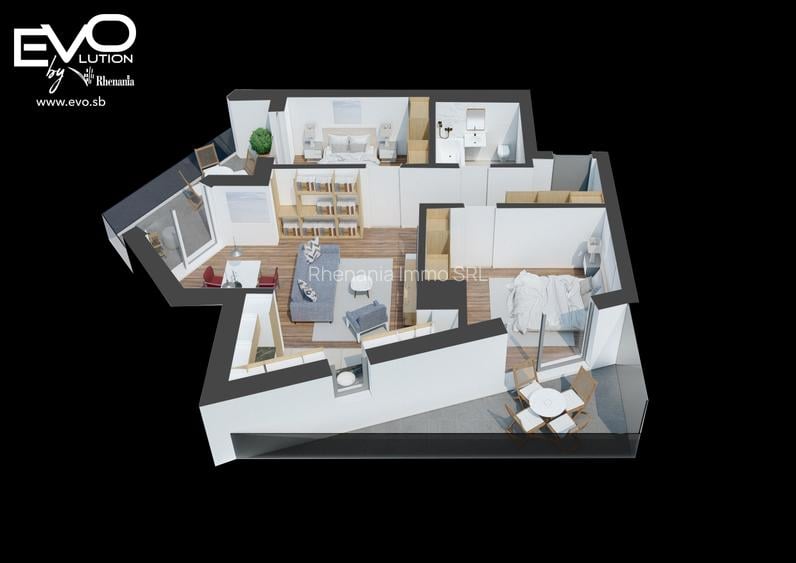 APARTAMENT 3 CAMERE | LIVING 32 MP | SHOPPING CITY SIBIU | Evolution Apartments - 10