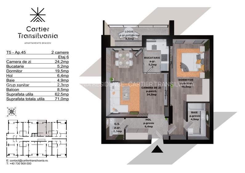 TRANSILVANIA RESIDENCE- CARTIER TRANSILVANIA, APARTAMENT 2 CAMERE - 14