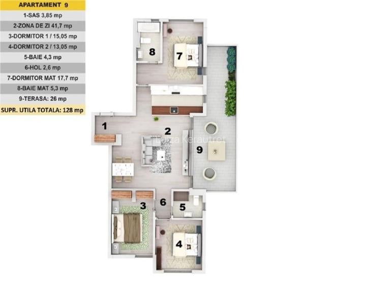 Vanzare Apartament  4 camere  Iancu Nicolae Nou - 11