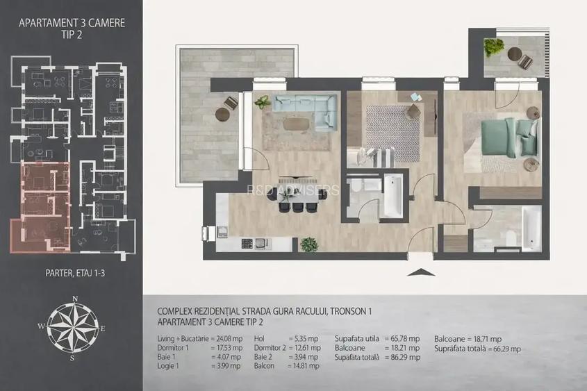 Apartament 3 camere  la 8 min de metrou Nicolae Teclu - 3