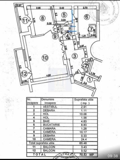 Apartament 3 camere de vanzare *I.C. Bratianu - Piata Unirii* - 20