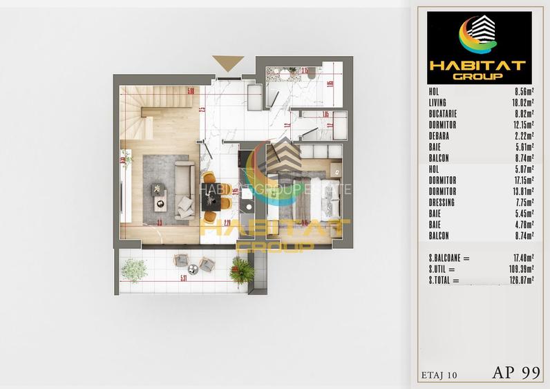 Apartament 4 camere duplex zona Pallady - 1