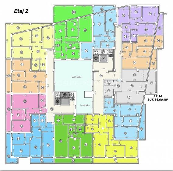 Tomis Nord/Carrefour -Vanzare apartament cu 2 camere, bloc nou. - 7