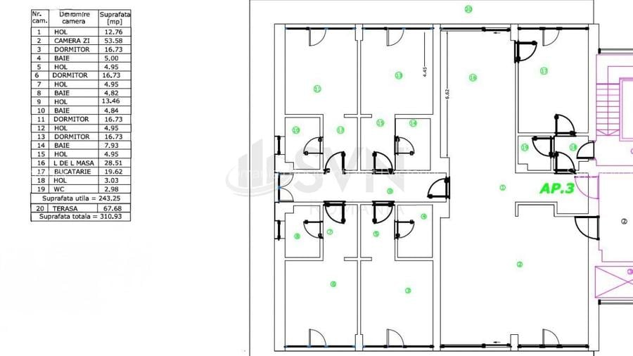 REA1027668 Apartament 5 camere I 241 mp utili I 2 locuri de parcare I Kiseleff - 16