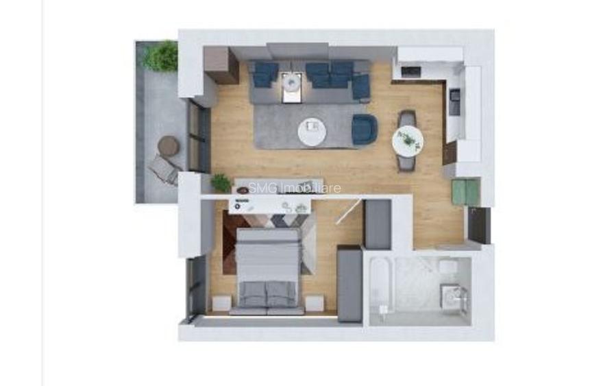 Apartament 2 camere Cortina North | Pipera - 11