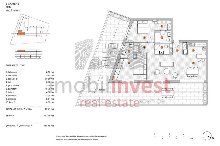 Apartament 3 camere de vanzare Pipera in bloc cu vedere la lac - 1