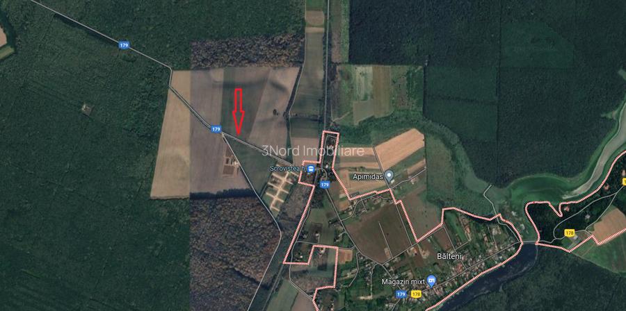 SCROVISTEA, TEREN INTRAVILAN, 3,5 HA – 75 ML FRONT STRADAL + 75 ML LA PĂDURE - 3